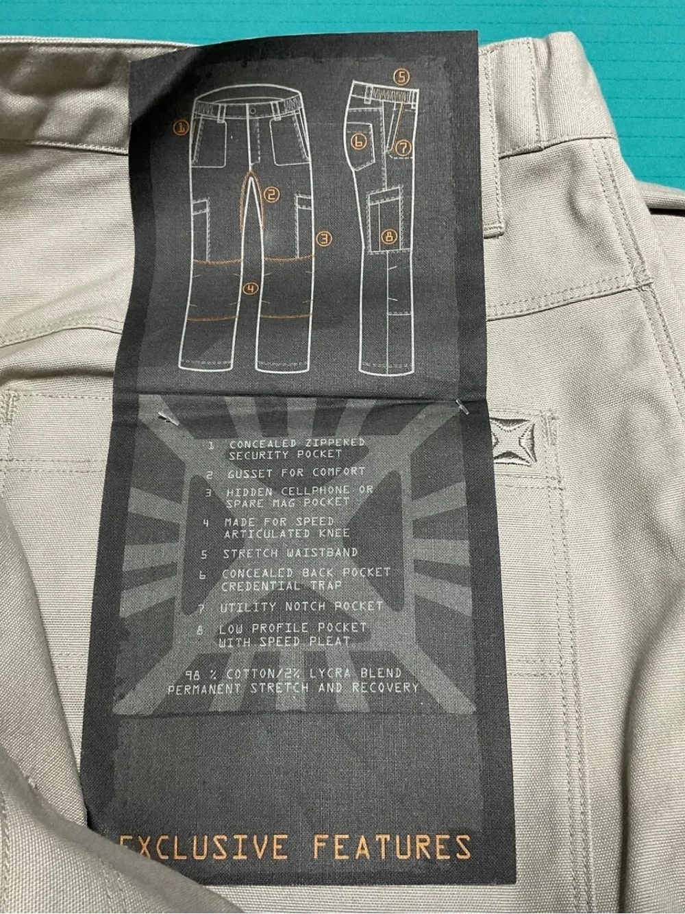 Men's Beige Tactical Pants